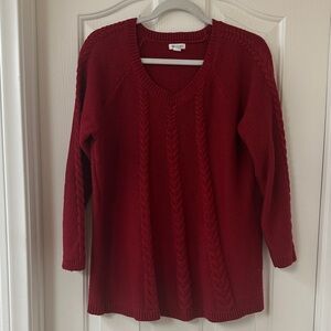 Cable knit sweater